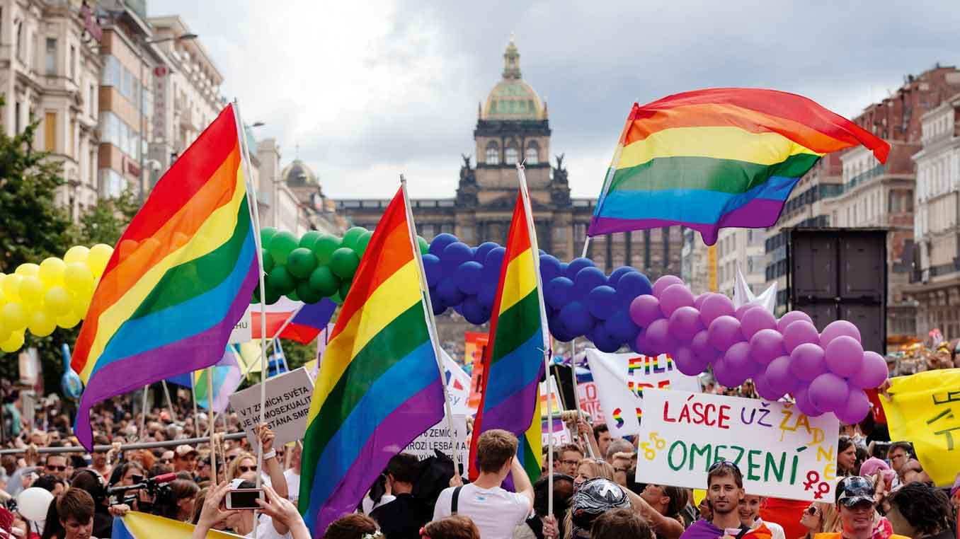 Höhepunkt des Pride in Prag: die CSD Demo