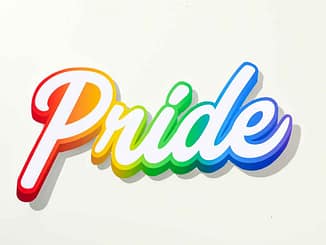 Pride Schriftzug