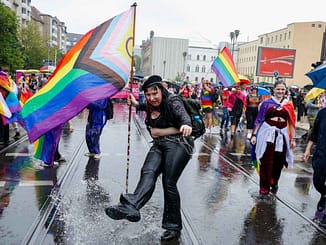 CSD Berlin Tanzen im Regen