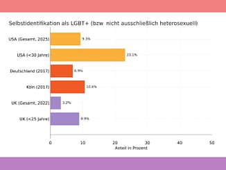 Selbstidentifizierende LGBTQ+