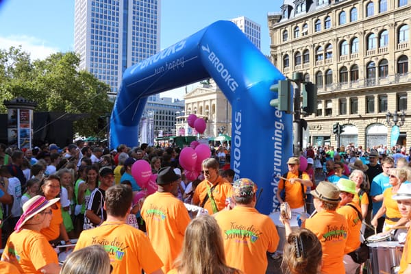 Vor dem Start des 5km-Laufs