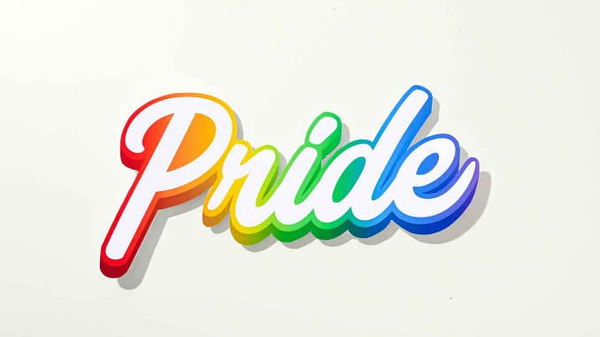 Pride Schriftzug