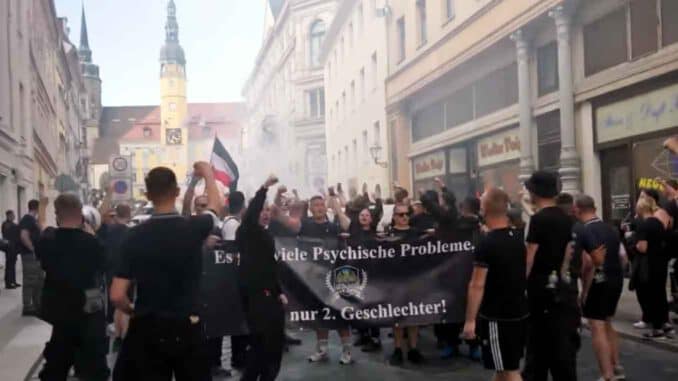 Rechtsextreme Demonstration gegen den ersten CSD in Wetzlar