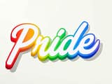 Pride Schriftzug